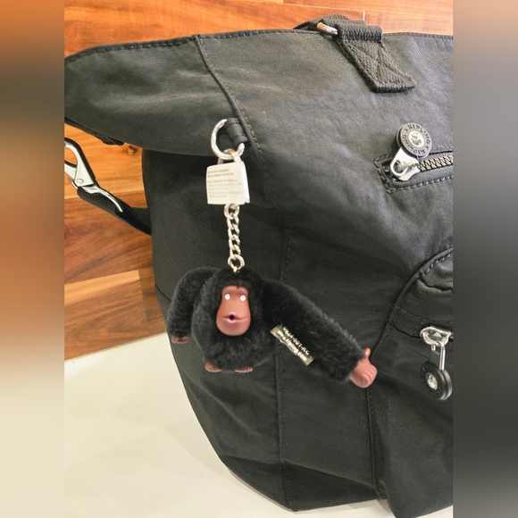 Kipling Bag Tote Black Travel Isaac NEW X Large Removable Strap Trolley Sleeve